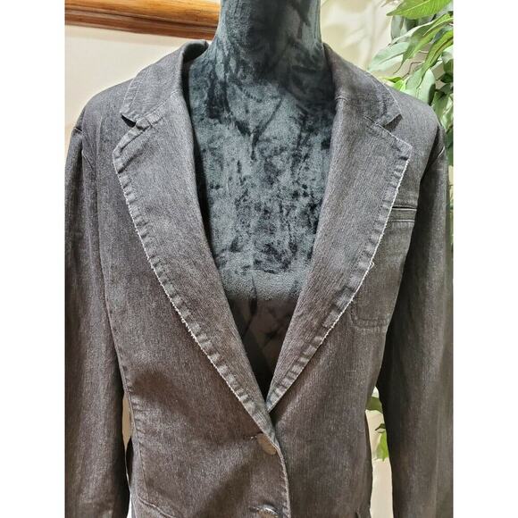 Avenue Jeans Women's Cotton Long Sleeve Single Breasted Jacket Blazer Size 18/20 - Picture 2 of 12
